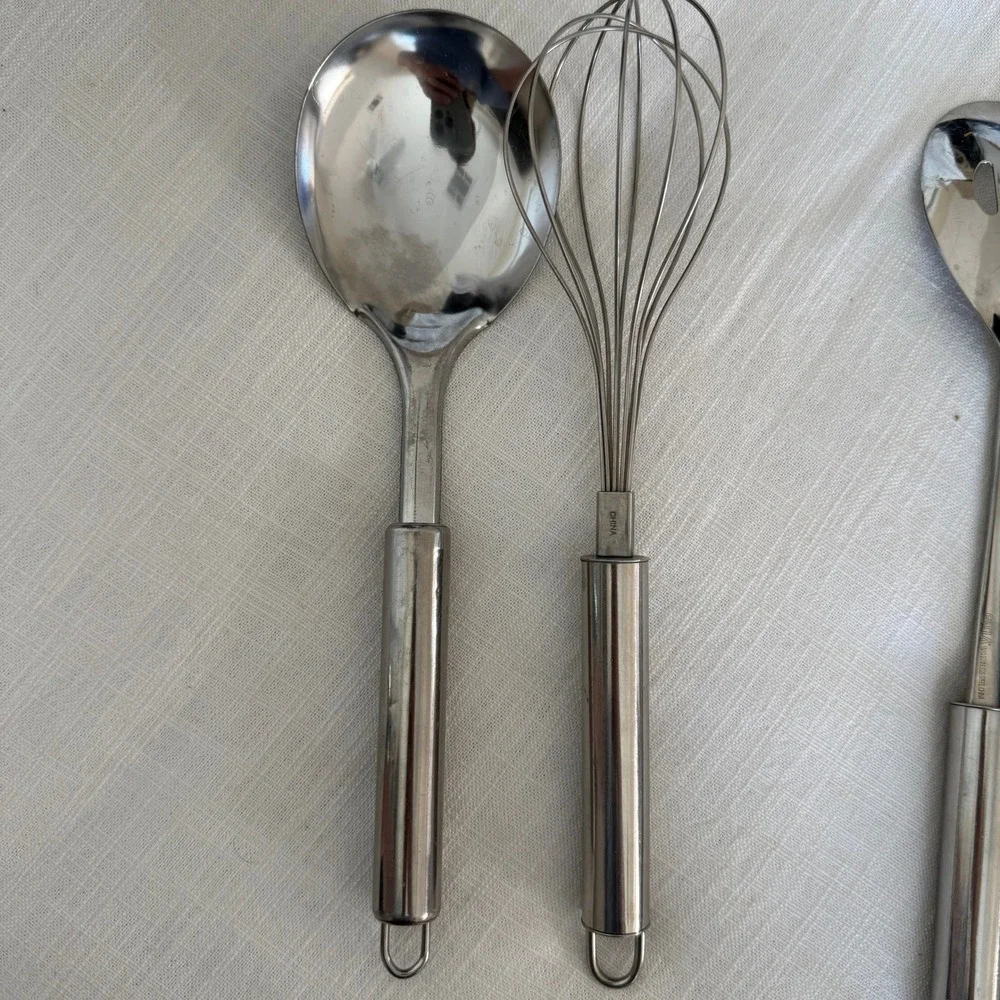 Estia 7 Piece 18/10 Stainless Steel Kitchen Utensil Set Ladle Whisk Spatula Fork